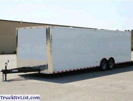 enclosed hauler cargo trailer truckrvlist