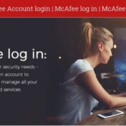 mcafee log in